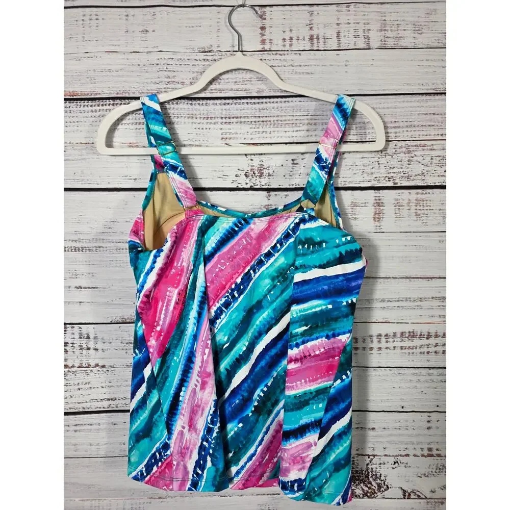 Kim Gravel X Swimsuit tankini w swim shorts womens size 14 NEW